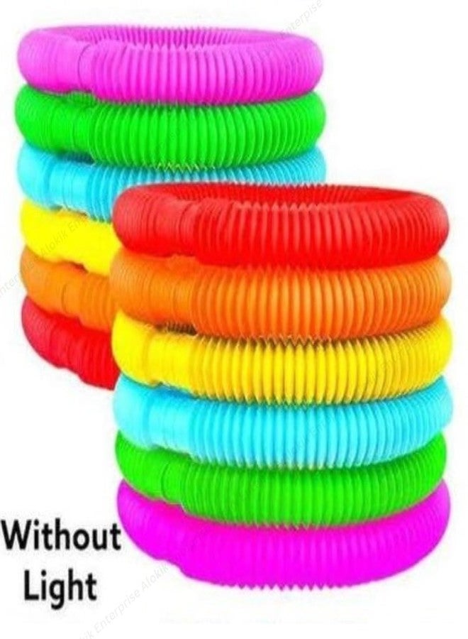 GOMNIK Fun Pull and Pop Tube Toy - 6 Pieces Pop Tube Fidget Sensory Tubes for Kids & Adults | ADHD, Anxiety, Autism Relief | Flexible, Bendable & Twistable | Multicolor (6) - Image 2